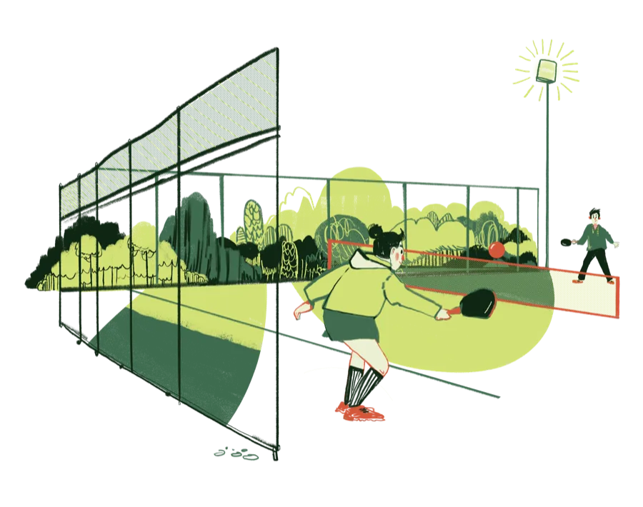 Courts, canopies & lights